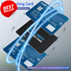 5 Pack RFID Blocking Cards NFC Credit Debit Passport Protector Slim Black – US