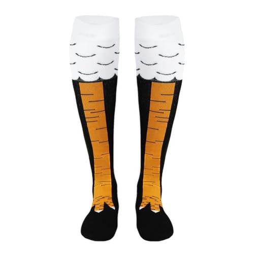 Compression Socks for Women Knee High Socks for Running One Size Chicken Leg
