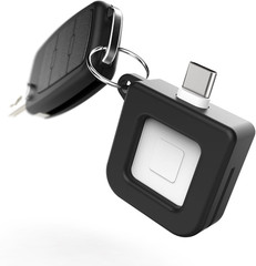 Keychain Case Designed for Square Reader for Magstripe (USB-C) Black