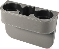 Gray Multifunctional Car Cup Holder Seat Organizer Gap Standard,