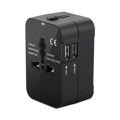 Universal Travel Adapter Plug Dual USB EU UK US AU Power Charger Socket
