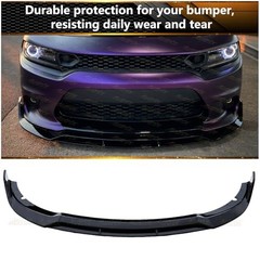 Front Bumper Lip Splitter for 2015-2024 Dodge Gloss Black Non-Widebody Models
