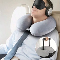 Memory Foam U Shaped Travel Sleep Pillow Neck Support Head Back Cushion Aqua