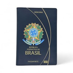 Brasil Genuine Leather Crafted Travel Passport Wallet/Holder