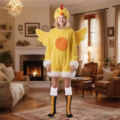 Compression Socks for Women Knee High Socks for Running One Size Chicken Leg