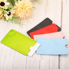 10Pcs RFID Blocking Sleeve Aluminum Identity Theft Prevention Credit Card Black