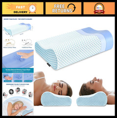 Ergonomic Memory Foam Pillow – Cervical Contour Neck Support for Side & Back Sle