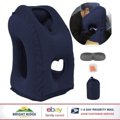 Compact Inflatable Neck Air Pillow for Travel, Easy to Carry and Machine Wash