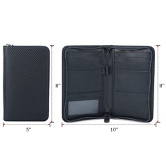 Full Grain Leather Passport Holder Case for Men RFID Blocking Travel 4 Passports