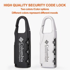 Alloy Combination Code Number Lock Padlock Luggage Lock for Zipper Bag Backpack*