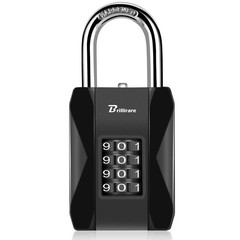 Lock, 4 Digit Outdoor Heavy Duty Padlock Metal, Weatherproof Alloy Locks