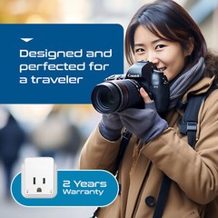 Ceptics Germany, Korea Travel Plug Adapter – With Type E/F SWadAPt Attachments