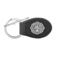 NEW ORLEANS FLEUR DE LIS Zep-Pro Leather Concho Key Fob black keychain