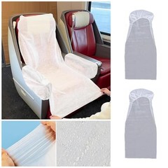 Pack Airplane Seat Covers Disposable Train Seat Cover with Armrest Sleeve 10