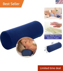 5×12 Inch Hypoallergenic Memory Foam Neck Roll Pillow for Ultimate Sleep Comfort
