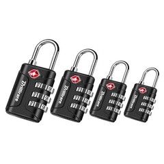 2/4 Pack TSA Approved Luggage Locks Combination Travel Padlock 3-Digit Waterproo