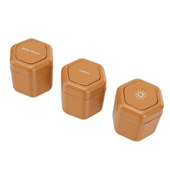 3pcs Magnetic Travel Containers 40ml Hexagonal High Capacity Portable Modular
