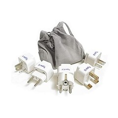 Adapter Plug Set for World Wide International Travel Use – Paper White