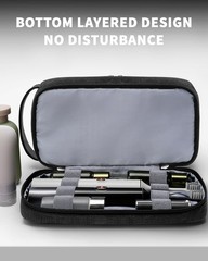 Toiletry Bag for Men, Dual Layers Canvas Travel Toiletries Bag, Water-Resista…