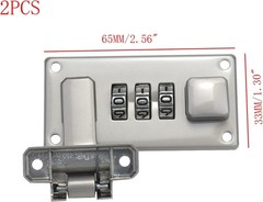 2 Vanity Case Buckle, Luggage Combination Lock, Toolbox Buckle with Combination