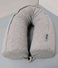 Dot&Dot Twist Memory Foam Travel Pillow Neck (Heather Grey)