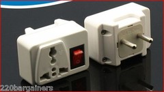 Europe Asia Plug Adapter W/ Power Switch Universal Plug to European/Asian Style