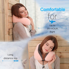 Travel Pillow, Best Memory Foam Neck Pillow Head Support Soft Pillow for
