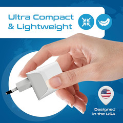 European Travel Plug Adapter – Compact Type C F Adapter with USB-C A + USA …