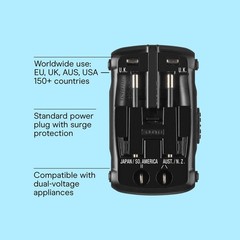 Travel Smart All-in-One Adapter: Compatible with European Outlets