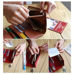 Wallet Holder Slim Leather US Travel Passport RFID Blocking ID Cards Case Cover