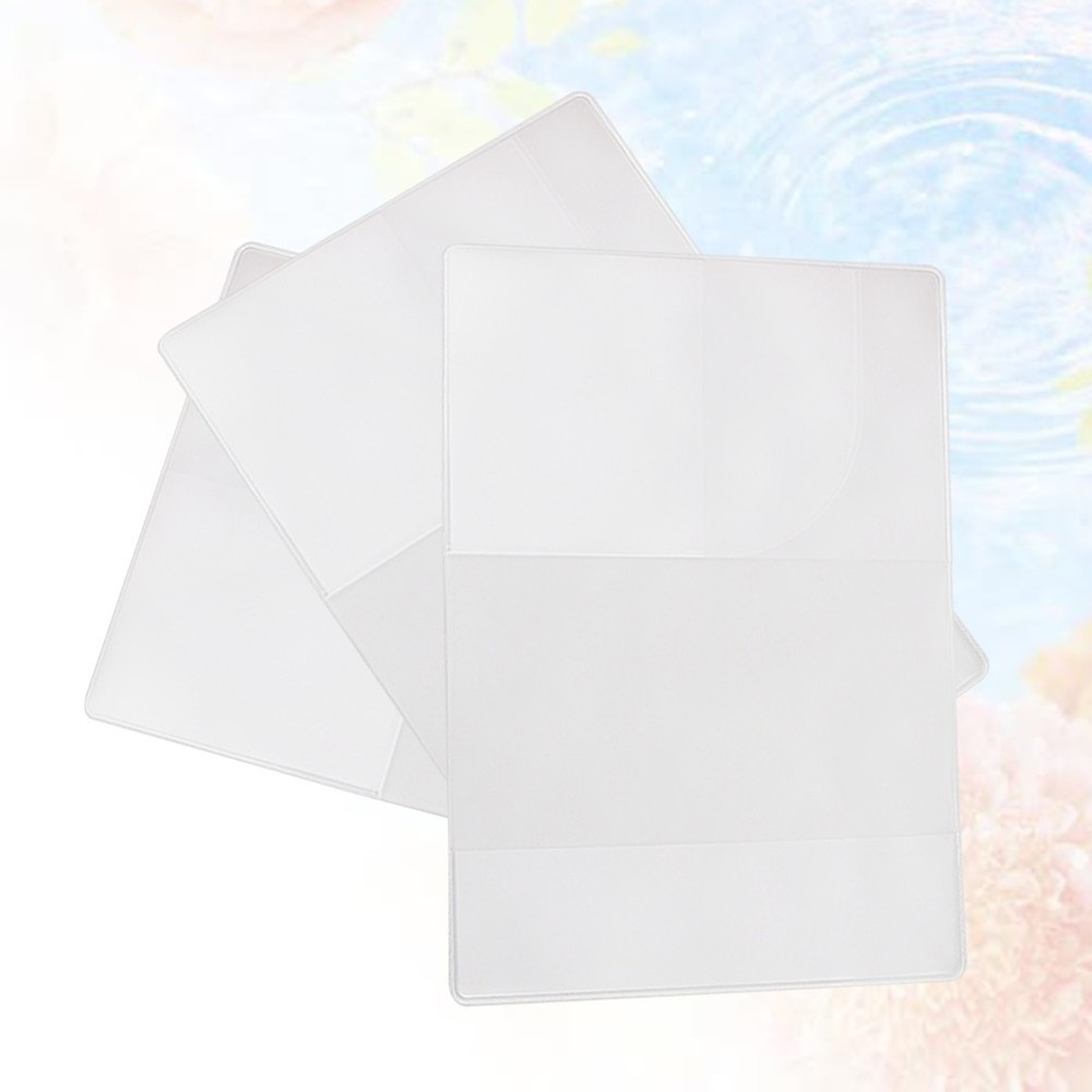 Transparent PVC Passport Cover 5 Pcs ID Holder Case Waterproof Document Bag