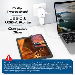Ceptics Australian Travel Adapter, Compact – Adapter Australia-Compatible Plug