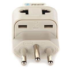 OREI Type N Travel Plug Adapter for Brazil – OREI Grounded 2 in 1 Socket Adapter