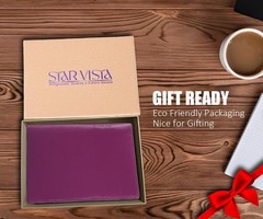 Phoenix Leather Passport Holder, Calfskin Leather Travel Wallet – RFID Blocki…