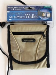 Royal Traveller by Samsonite Neck/Waist Travel Wallet – Tan/Khaki