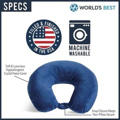 Soft & Hypoallergenic Travel Neck Pillow – Perfect for Airplanes & Road Trips