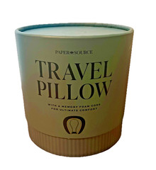 NEW Paper Source X West Emory Travel Neck Pillow w/ Pouch – Memory Foam