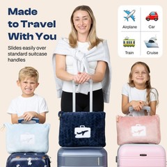 Travel Blanket and Pillow – Ultra-Soft, Compact & Lightweight, 65×40 Inches, …