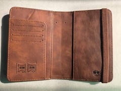 Colombian genuine leather passport holder