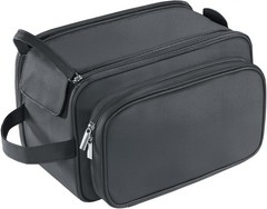 Extra Large Toiletry Bag Men Travel Organizer Dopp Kit Water Resistant PU Black