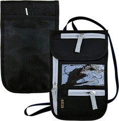Travel Neck Wallet, RFID Blocking Passport Holder with Adjustable Neck Strap for