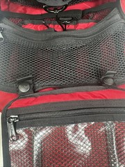 L.L. Bean Personal Organizer Toiletry Bag Unisex Red Carry Handle Travel Hang