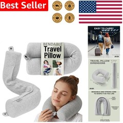 Adjustable Travel Neck Pillow – Memory Foam Airplane, Car, Lumbar, Leg Support