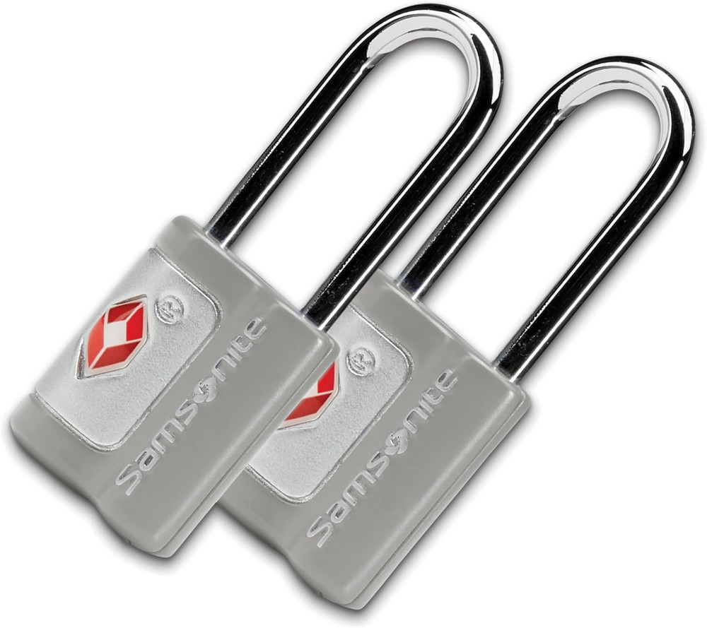 2 Pack Key Lock, TSA Approved Travel Lock, Light Grey