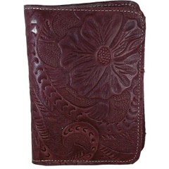 Embossed Leather Passport Wallets