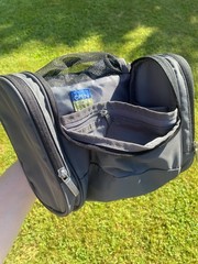 Open Story Binocular Case Padded Travel Organizer Black and Grey