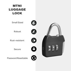 3-Digit Combination Padlock for Travel, Luggage, Mini Locker & Backpack – 2-Pack