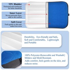 UWILLION Camping Pillow with Removable Cover Large Size 24″ x 15″ – Ultralight