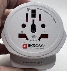 Skross Universal Worldwide Multi Travel Adaptor Plug Designed In Switzerland