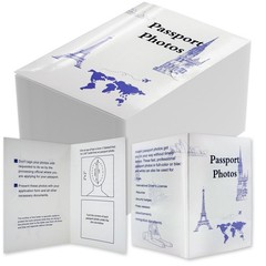 200 Pack Passport Photo Holder with Closed Design, Thick Paper with Glossy & …